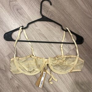 SKIMS Sheer Yellow Bra